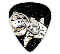 Guitar Picks Shark Space Universe Guitar Picks 12 Pieces Ukulele Picks Including 0.46 mm 0.71 mm 0.96 mm