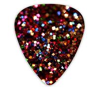 Guitar Picks Shining Sequins Premium Bass Picks For Electric Guitar And Bass Guitars With Three Sizes (12 Pack)
