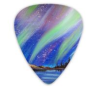 Guitar Picks Shining Sky Galaxy 12 Pieces Ukulele Picks Including 0.46 mm 0.71 mm 0.96 mm