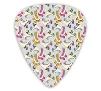 Guitar Picks Skates Pattern Premium Guitar Picks 12 Pieces Ukulele Picks Including 0.46 mm 0.71 mm 0.96 mm