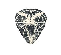 Guitar Picks Skull Goat Pentagram Symbols Guitar Pick for Electric Bass Guitar Acoustic Guitar Lovers Gift 12 Pack with Box