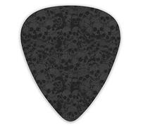Guitar Picks Skulls Pattern Premium Bass Picks For Electric Guitar And Bass Guitars With Three Sizes (12 Pack)