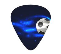 Guitar Picks,Soccer Ball On Fire For Acoustic Guitar, Electric Guitar, Bass,Ukulele Three Size(12 Pack)