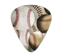 Guitar Picks,Sports Baseball For Acoustic Guitar, Electric Guitar, Bass,Ukulele Three Size(12 Pack)