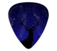 Guitar Picks Starry Sky Dear Premium Bass Picks For Electric Guitar And Bass Guitars With Three Sizes (12 Pack)