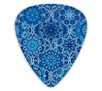Guitar Picks Stylized Flower Mandala Elements Premium Picks Sampler 12 Packs - Variety Guitar Picks Plectrums