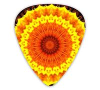 Guitar Picks Sun Rays Flower Ukulele Picks 12 Pieces Including 0.46 mm 0.71 mm 0.96 mm