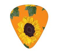 Guitar Picks,Sunflower Seamless Pattern For Acoustic Guitar, Electric Guitar, Bass,Ukulele Three Size(12 Pack)