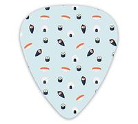 Guitar Picks Sushi Premium Guitar Picks 12 Pieces Ukulele Picks Including 0.46 mm 0.71 mm 0.96 mm