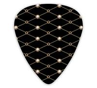 Guitar Picks Textile Patches Sequins Paisley Vintage Premium Picks Sampler 12 Packs - Variety Guitar Picks Plectrums