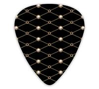 Guitar Picks Textile Patches Sequins Paisley Vintage Premium Picks Sampler Unique Guitar Gift (12 Count)