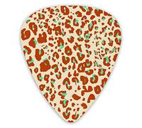 Guitar Picks Texture Leopard Print Premium Guitar Picks 12 Pieces Ukulele Picks Including 0.46 mm 0.71 mm 0.96 mm