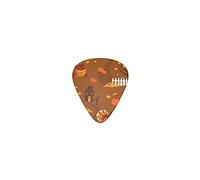 Guitar Picks Thanksgiving Diy Premium Bass Picks For Electric Guitar And Bass Guitars With Three Sizes (12 Pack)