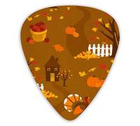 Guitar Picks Thanksgiving Diy Premium Guitar Picks 12 Pieces Ukulele Picks Including 0.46 mm 0.71 mm 0.96 mm
