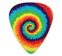 Guitar Picks Tie Dye (2) Premium Bass Picks For Electric Guitar And Bass Guitars With Three Sizes (12 Pack)