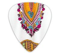 Guitar Picks Traditional African Dashiki Guitar Picks 12 Pieces Ukulele Picks Including 0.46 mm 0.71 mm 0.96 mm