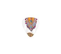 Guitar Picks Traditional African Dashiki Premium Bass Picks For Electric Guitar And Bass Guitars With Three Sizes (12 Pack)