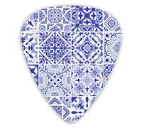 Guitar Picks Traditional Gorgeous Portuguese Decorative Tiles Azulejos Tiles Premium Picks Sampler Unique Guitar Gift (12 Count)