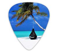 Guitar Picks Tree Planting Hanging Chair Ukulele Picks 12 Pieces Including 0.46 mm 0.71 mm 0.96 mm