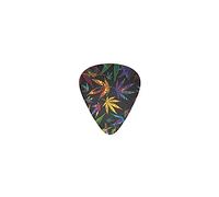Guitar Picks Trippy Multi Pot Leaves Premium Bass Picks For Electric Guitar And Bass Guitars With Three Sizes (12 Pack)