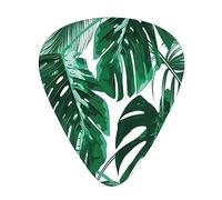 Guitar Picks,Tropical Leaves For Acoustic Guitar, Electric Guitar, Bass,Ukulele Three Size(12 Pack)