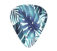Guitar Picks,Tropical Palm Leaves For Acoustic Guitar, Electric Guitar, Bass,Ukulele Three Size(12 Pack)