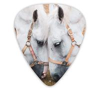 Guitar Picks Two White Horse Ukulele Picks 12 Pieces Including 0.46 mm 0.71 mm 0.96 mm