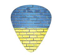 Guitar Picks Ukraine flag Wall Picks Medium 12 Pack with Box Special Guitar Plectrums Gift Set for Guitarist