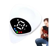 Guitar Picks - Unique Guitars Picks, 2-in-1 Acoustics Guitar Picks Tuners | Professionals Beginners Guitars Accessories, Thin Guitar Picks, Battery Powered For Acoustic Guitar Bass