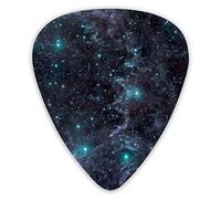 Guitar Picks Universe Spaces Premium Bass Picks For Electric Guitar And Bass Guitars With Three Sizes (12 Pack)