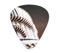 Guitar Picks Variety Pack - 3 Thickness Options - Ideal for Electric and Acoustic Guitars Baseball Lace Close Up