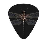 Guitar Picks Variety Pack - 3 Thickness Options - Ideal for Electric and Acoustic Guitars Dragonfly Black