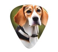 Guitar Picks Variety Pack - Smooth Edges, Durable & Clear Patterns - 3 Thickness Options Beagle Dog