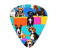 Guitar Picks Variety Pack - Smooth Edges, Durable & Clear Patterns - 3 Thickness Options beagle patterns