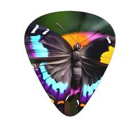 Guitar Picks Variety Pack - Smooth Edges, Durable & Clear Patterns - 3 Thickness Options Beautiful Colorful butterflys
