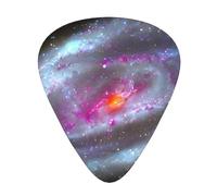 Guitar Picks Variety Pack - Smooth Edges, Durable & Clear Patterns - 3 Thickness Options Colorful galaxy