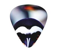 Guitar Picks Variety Pack - Smooth Edges, Durable & Clear Patterns - 3 Thickness Options Cute Penguin head