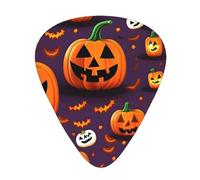 Guitar Picks Variety Pack - Smooth Edges, Durable & Clear Patterns - 3 Thickness Options Happy-Halloween-Day Trick-Or-Treat