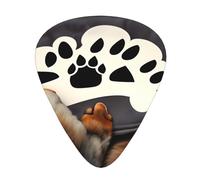 Guitar Picks Variety Pack - Smooth Edges, Durable & Clear Patterns - 3 Thickness Options Lover Dog Paws