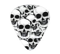 Guitar Picks Variety Pack - Smooth Edges, Durable & Clear Patterns - 3 Thickness Options Many Mexican Skull