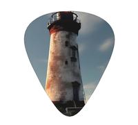 Guitar Picks Variety Pack - Smooth Edges, Durable & Clear Patterns - 3 Thickness Options Old Lighthouse