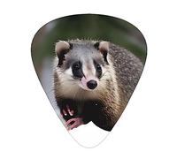 Guitar Picks Variety Pack - Smooth Edges, Durable & Clear Patterns - 3 Thickness Options Opossum In Snow print