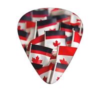 Guitar Picks Variety Pack - Smooth Edges, Durable & Clear Patterns - 3 Thickness Options small canadian flags