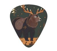 Guitar Picks Variety Pack - Smooth Edges, Durable & Clear Patterns - 3 Thickness Options The Lodge Bear Deer