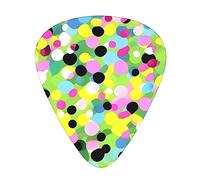 Guitar Picks Variety Pack - Smooth Edges, Durable & Clear Patterns - 3 Thickness Options Twister Polka Dots Pattern