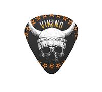 Guitar Picks Viking Skull Dead Black Guitar Pick for Electric Bass Guitar Acoustic Guitar Lovers Gift 12 Pack with Box