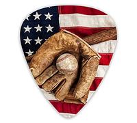 Guitar Picks Vintage American Flag Premium Picks Sampler 12 Packs - Variety Guitar Picks Plectrums