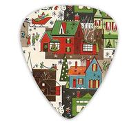 Guitar Picks Vintage Christmas Premium Bass Picks For Electric Guitar And Bass Guitars With Three Sizes (12 Pack)