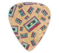 Guitar Picks Vintage Tapes 12 Pieces Ukulele Picks Including 0.46 mm 0.71 mm 0.96 mm