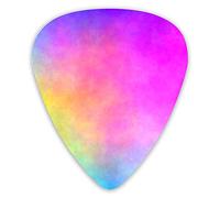 Guitar Picks Watercolor Chaos Cloud Rainbow Premium Picks Sampler 12 Packs - Variety Guitar Picks Plectrums